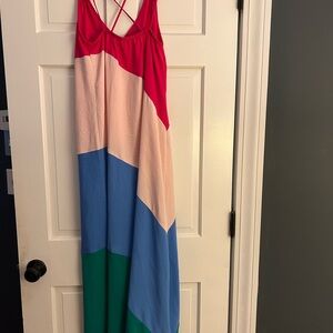 Colorblock Maxi Dress